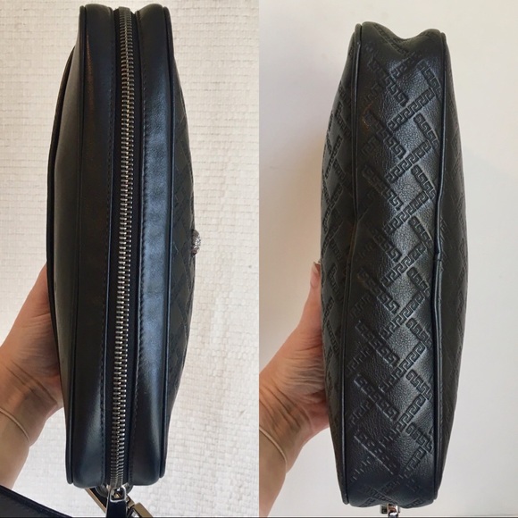 SOLD Versace Leather Travel Pouch Wristlet Bag - Picture 5 of 8